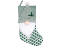 Calcetines Navideños Grandes | Decoración Verde Para Chimenea Colgante - Bolsa De Dulces Para Fiestas