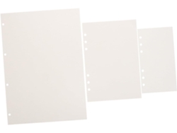 Cuadernos De Papel Blanco Recargables, Sin Líneas, Para Carpetas De Anillas, Recambios Para Cuadernos