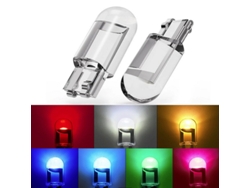 Bombillas Led T10 De Ancho Para Coche, Color Verde, Transparentes, Integradas, Pequeñas, Cob, De Alta Luminosidad, Para Matrícula Y Lectura, 50 Unidad