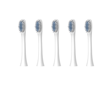 5 cepillos de dientes eléctricos para adultos cepillos de dientes recargables de alta potencia (blanco)