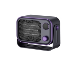 Calentador eléctrico estándar europeo, minicalentador de sobremesa, calentador eléctrico doméstico, L168 gris morado Chennnls