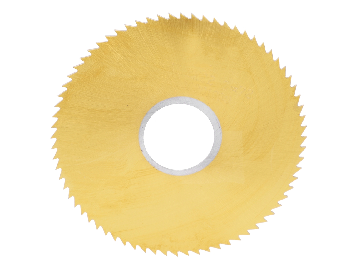 Hoja de sierra circular de acero de alta velocidad, dientes finos, 80x1,2 mm, para cortar acero, aluminio y madera.