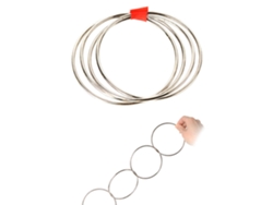 Rebe-juegos De Anillos Enlazados Juguetes De Metal Anillos Seriales Ligeros Portátiles Trucos De Magia Para Actuaciones Escénicas Y Callejeras