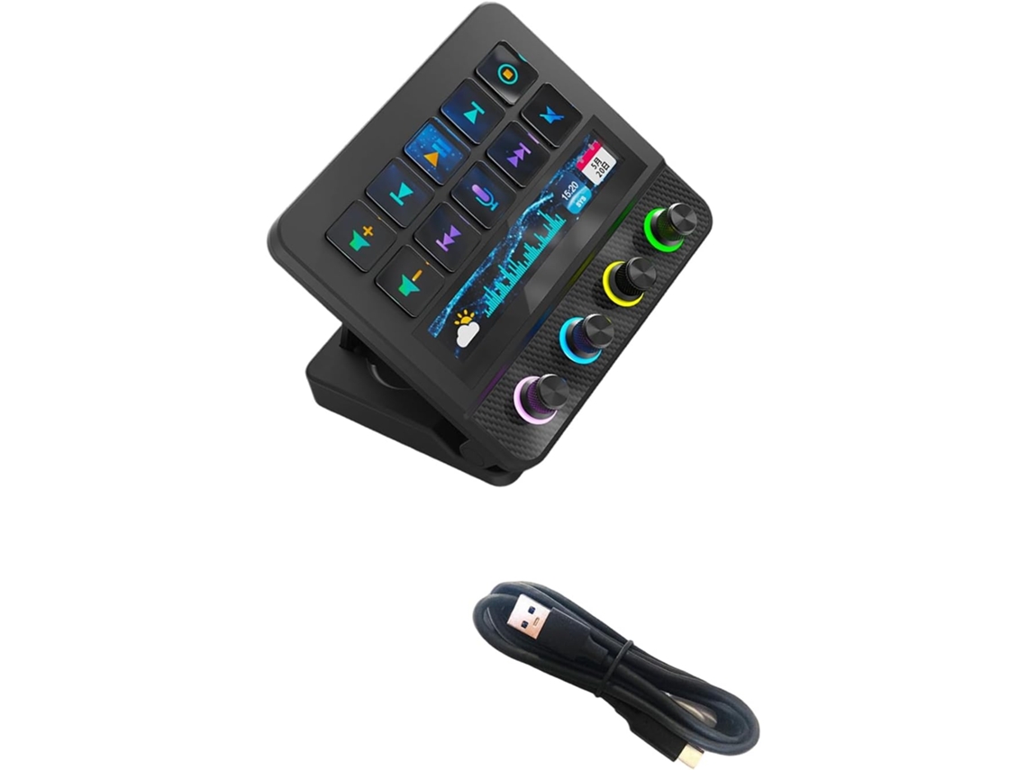 Teclado Visual N4pro Con Perilla Giratoria Para Control De Volumen Y Ajuste De Brillo.