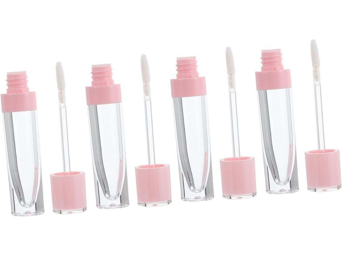 10 Tubos Vacíos De Brillo Labial Con Aplicador, Botellas Y Envases De Brillo Labial Para Manualidades.