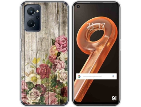 Carcasa Realme 9i TUMUNDOSMARTPHONE Dibujos Madera 08 Multicolor