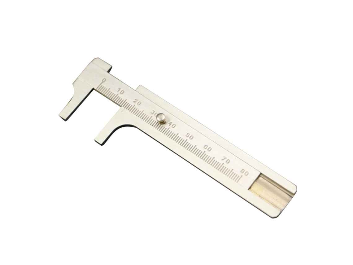 Paquímetro Vernier De Latão De 80 Mm, Resistente À Ferrugem, Ferramenta Não Magnética