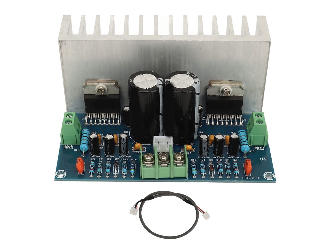 Omni-placa De Amplificador De Potencia Xh M210 Tda7293 2 Canales 100w+100w Módulo Pcb Hifi Av 12-32v