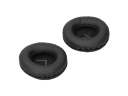 Auriculares Universales Cuscas De 70 Mm Para Auriculares Con Letras L/r, Piel Sintética Negra.