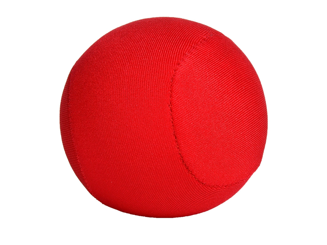 Pelota de masaje roja para fortalecer el agarre, rehabilitación y yoga
