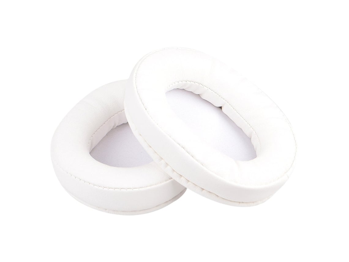 Almohadillas para auriculares Steelseries Arctis 7p Plus, copas de esponja suave, piel sintética blanca.