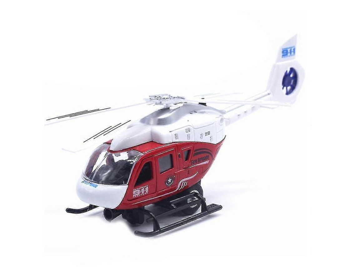 Modelo Realista De Helicóptero Policial Con Luz Y Música Para Niños - Juguete Coleccionable Con Mecanismo De Extracción.