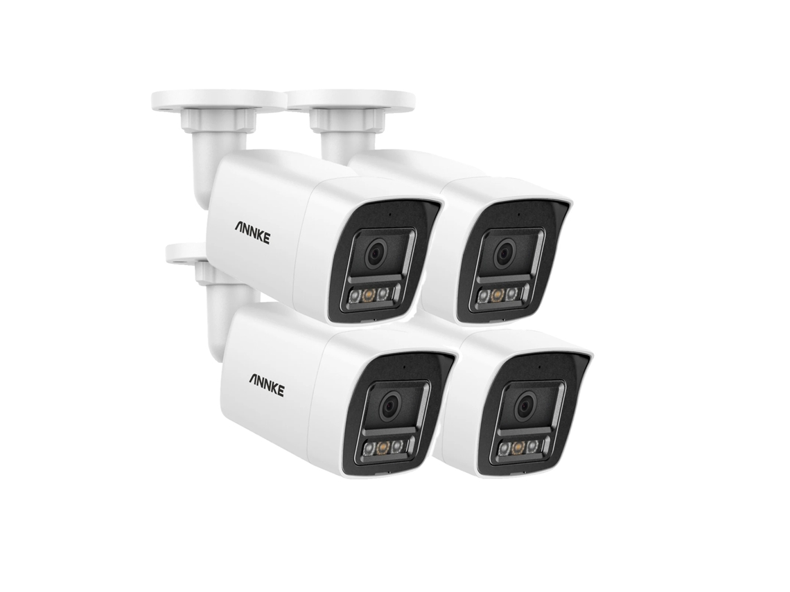 Cámara de seguridad de alta definición de 8 MP, alimentación PoE, visión nocturna de hasta 30 metros, 4 unidades B OEM