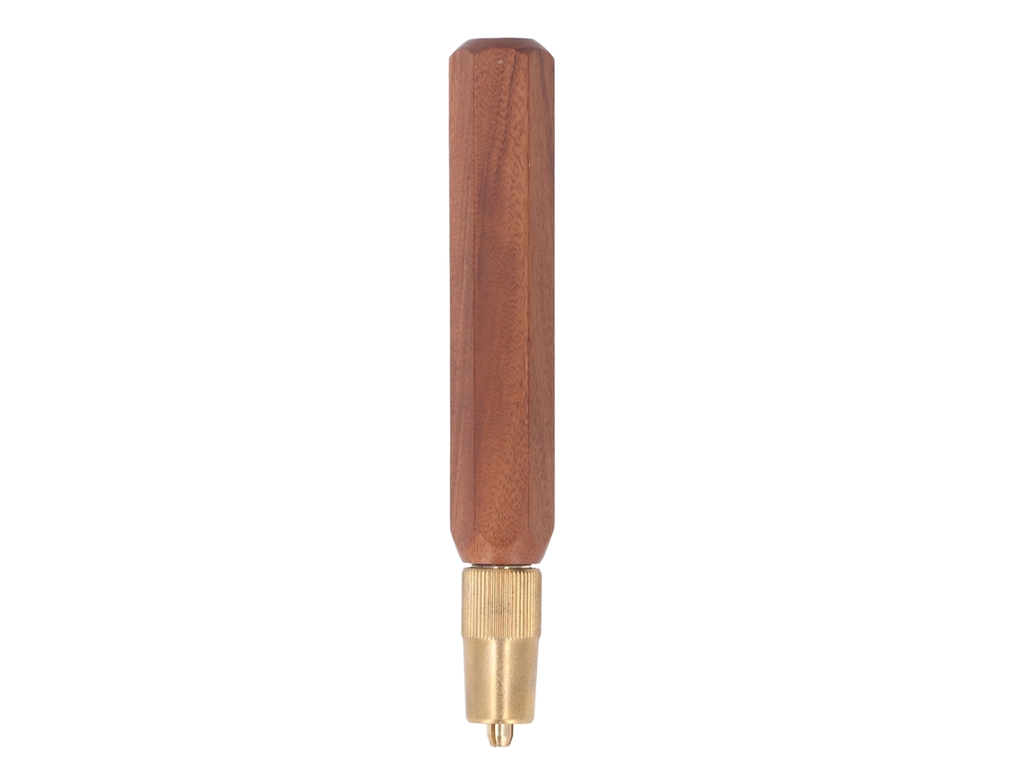 Mango de sierra manual fabricado en madera de Sour Branch y latón con empuñadura ergonómica antivuelco para mini sierras de acero.
