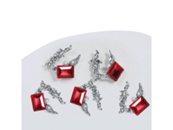 5 piezas de decoración de uñas con diamantes de imitación para hacer tú misma. Dale un toque de moda a tus uñas. Para mujeres y niñas. Hengrongshen
