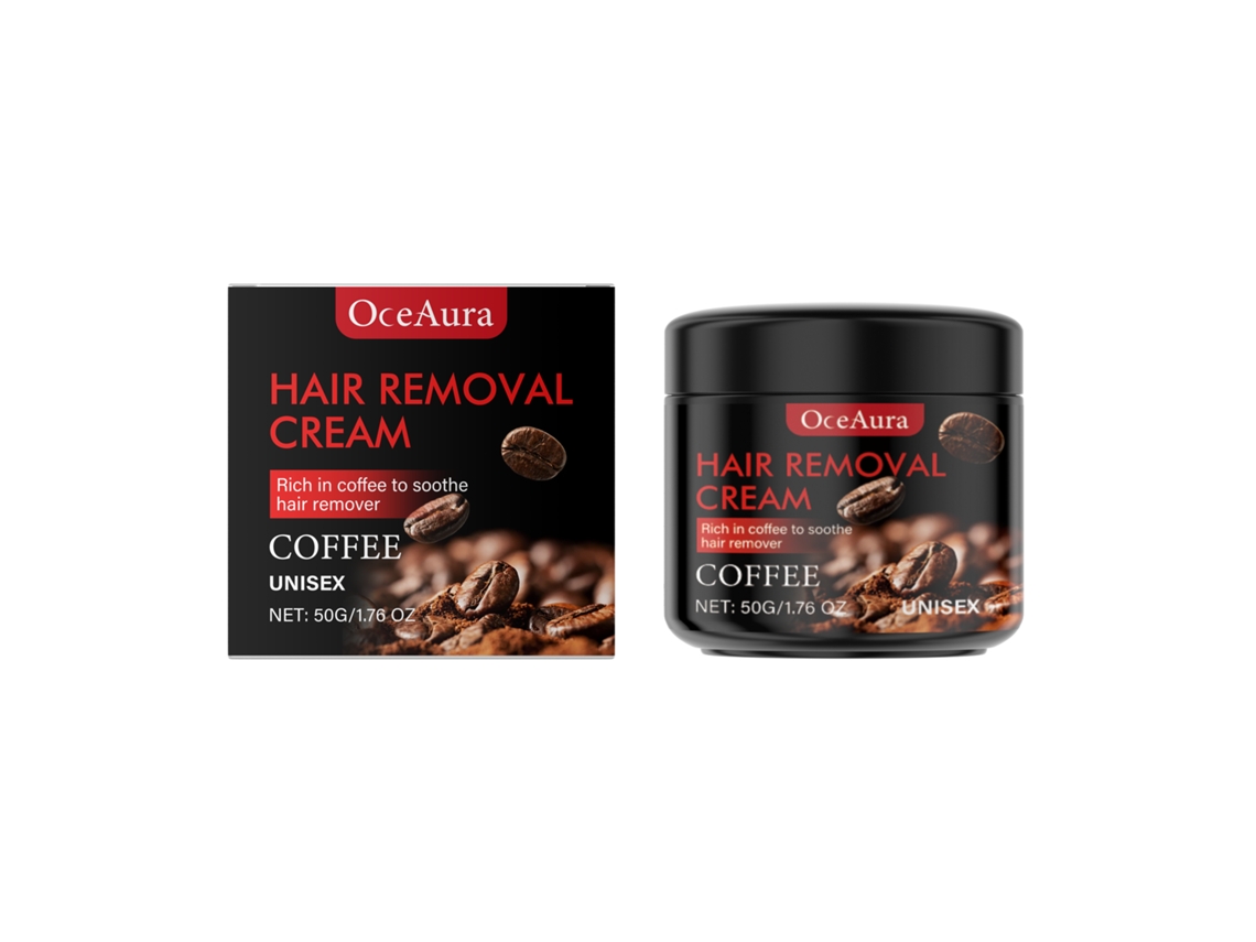 Crema depilatoria para hombres con café