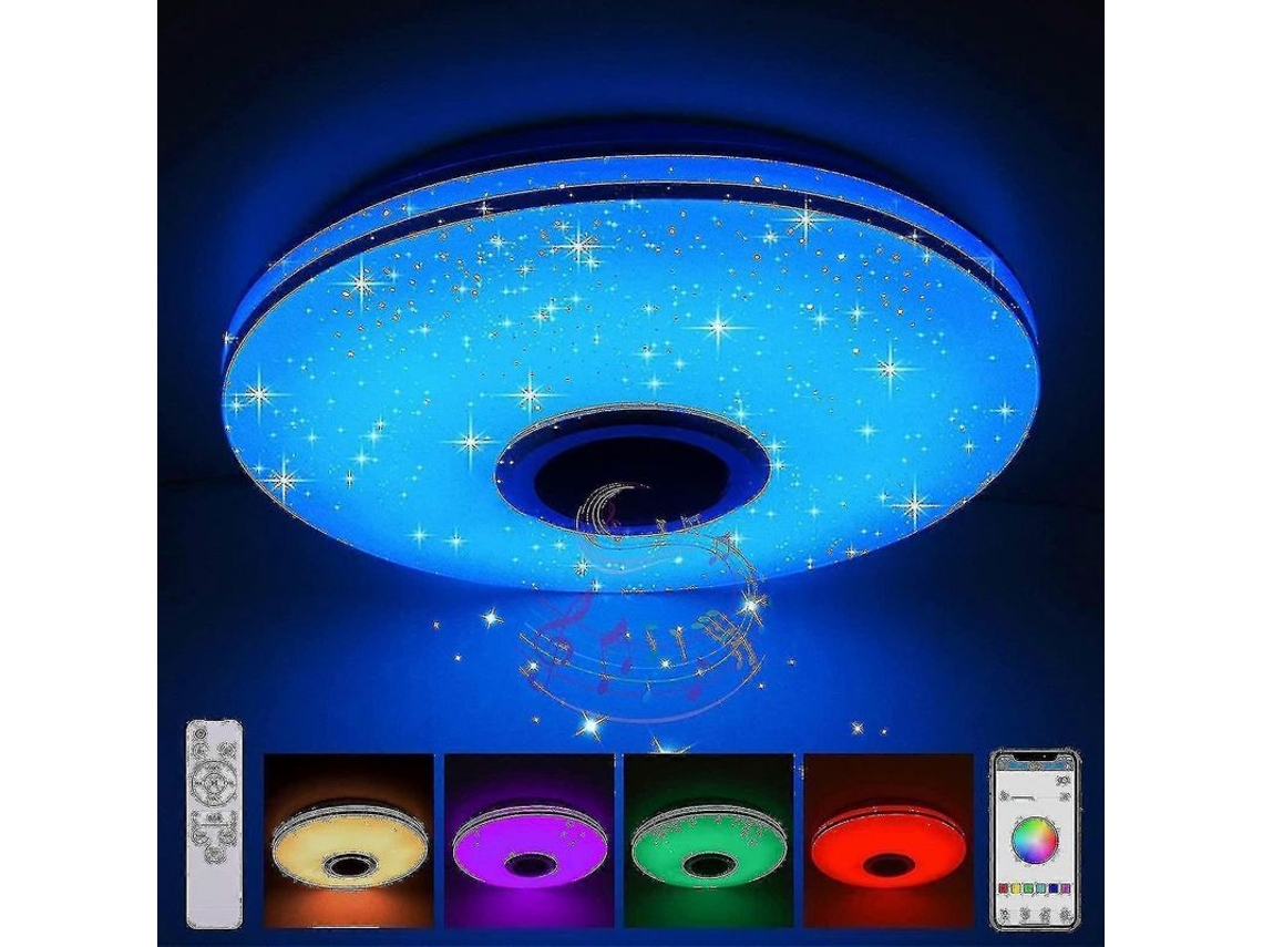 36w Led Deckenleuchte Regulable Con Bluetooth Lautsprecher,led Deckenlampe Con Fernbedienung Oder App