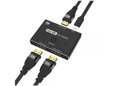 Adaptador Divisor Hdmi 8K 120Hz CHRONUS HDMI1222-Y6 Negro