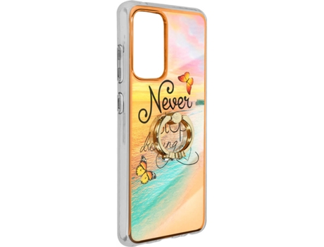 Carcasa Samsung Galaxy A52s AVIZAR Anillo Sujeción Naranja