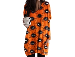 2026altiro-sudadera Con Estampado De Halloween Para Mujer, Manga Larga, Cuello Redondo, Suelta Con Bolsillos Tipo 3 Xxl