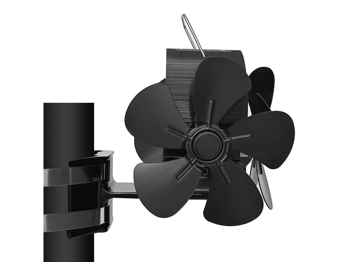 Ventilador de pared para chimenea, 15 aspas, calefacción portátil, silenciosa, ecológica y eficiente para invierno.