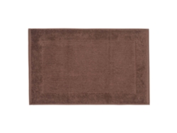 Homescapes Imperial Plain Cotton Chocolate Bath Mat