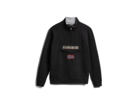 Sudadera NAPAPIJRI Media Cremallera Burgee Negro (M)