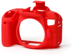 Funda silicona EASYCOVER Canon 800D Rojo