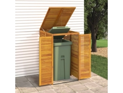 Refugio individual para cubo de basura, 70 x 89 x 117 cm, acacia maciza, DKD HOME DECOR