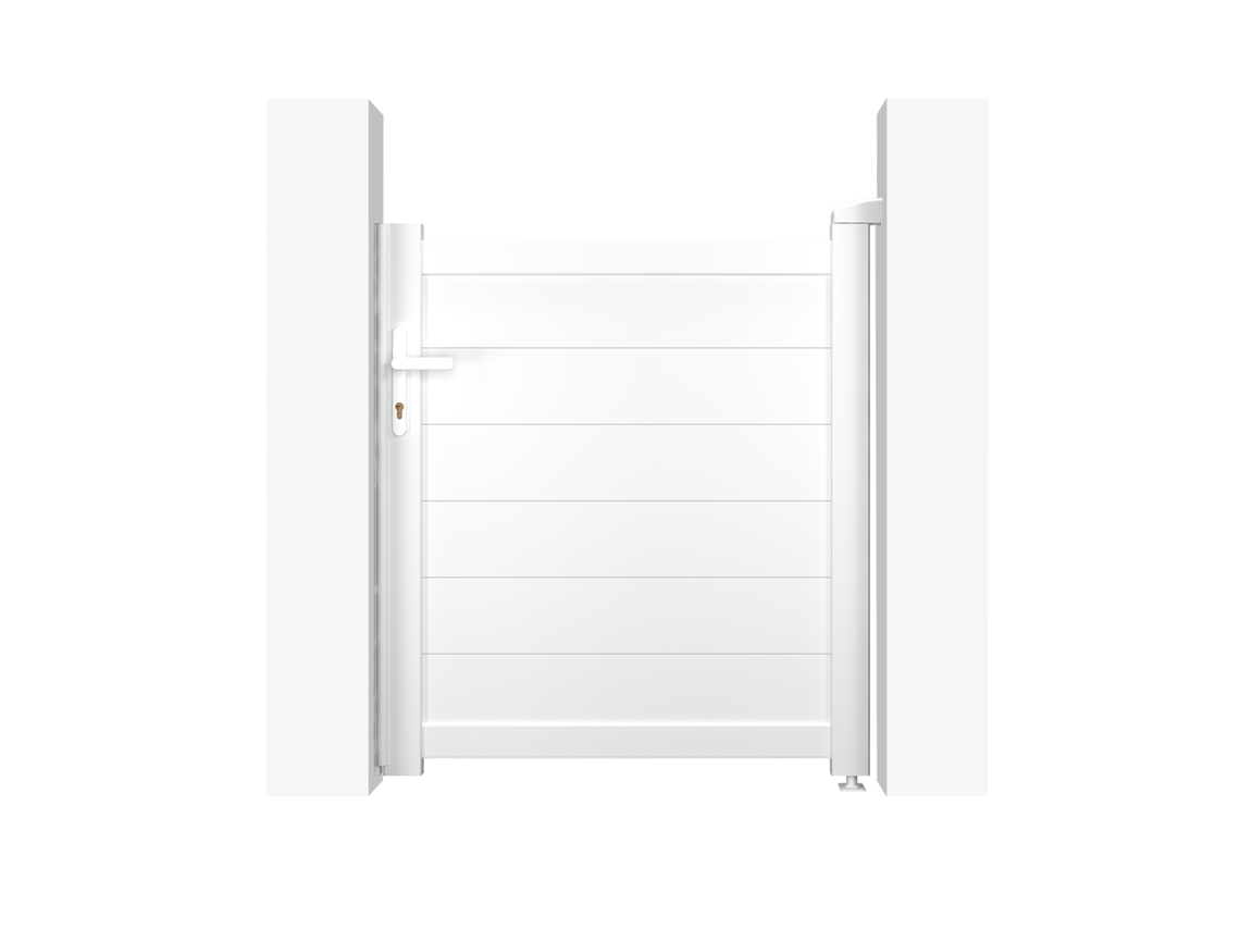 Puerta peatonal blanco EIGER 1m H.115cm