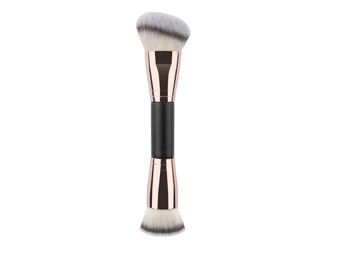 Brocha de maquillaje de doble punta para contornear, difuminar, aplicar bronceador, líquido, crema, polvos angulares y corrector. Rosewell