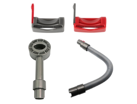Ad-2 piezas de bloqueo de gatillo con accesorio de boquilla de cabezal de cepillo de cerdas duras y manguera telescópica, para Dyson V6 V7 V8 V11 V10