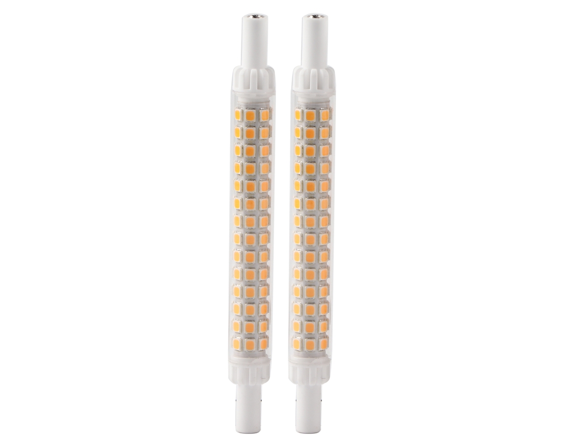 Bj-2 Peças De Lâmpada Led R7s 98led De Duas Pontas 118mm Regulável Luz De Inundação Quente 200-240v