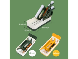 Juego De 4 Cepillos De Limpieza Para Ranuras Con Caja De Almacenamiento Para Suelos, Ventanas, Baños Y Cocinas.
