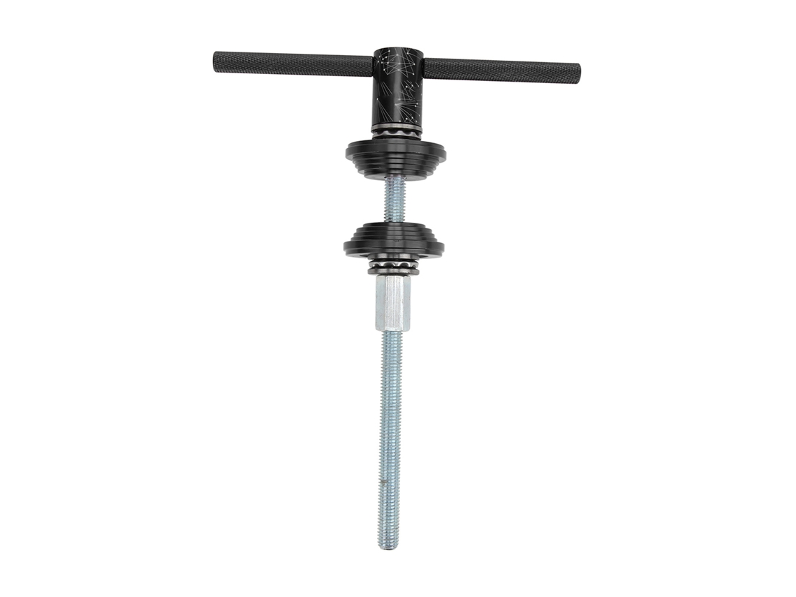 Herramienta De Presión Para La Cazoleta Del Desviador Y La Cabeza Del Cilindro Inferior De La Bicicleta Lebycle, De Aluminio Y Acero Negro.