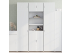 Aparador Alto | Mueble De Comedor | Buffet Alto Madera De Ingeniería Blanco 70x42,5x185 Cm Wsd95523