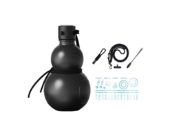 Botella De Agua En Forma De Calabaza, Botella Deportiva Exclusiva En Forma De Calabaza Para Oficina, Viajes, Verano, Negro Degradado. Rosewell