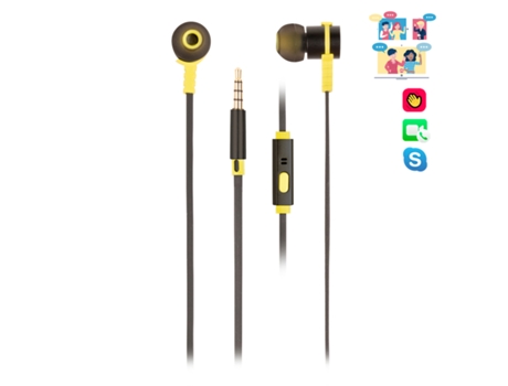 Auriculares Con Cable NGS ELEC-HEADP-0295 (In Ear - Negro)