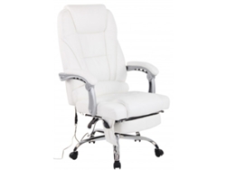 Silla de Escritorio Ergonomica DUDECOR (Acero - Blanco)