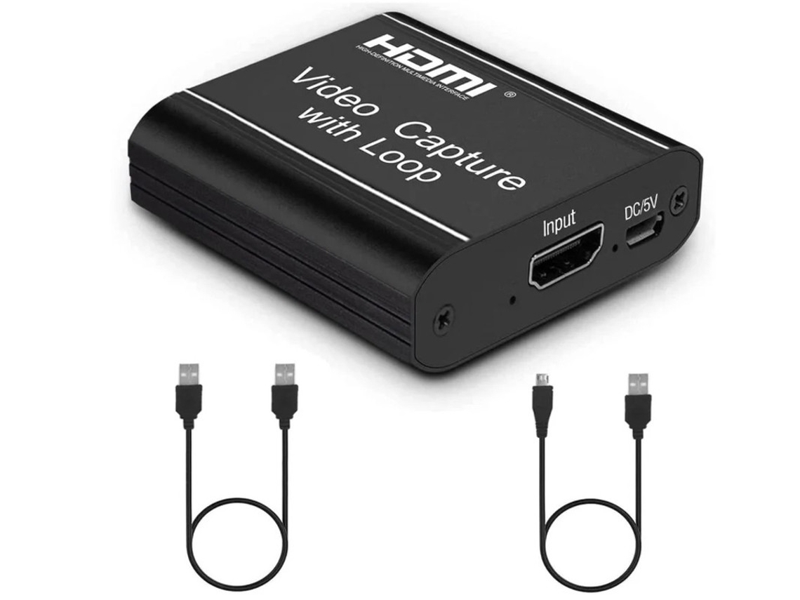 Tarjeta de captura de vídeo HDMI Yizhood negra