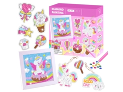 Kit de pintura infantil con diamantes de imitación para llavero DIY