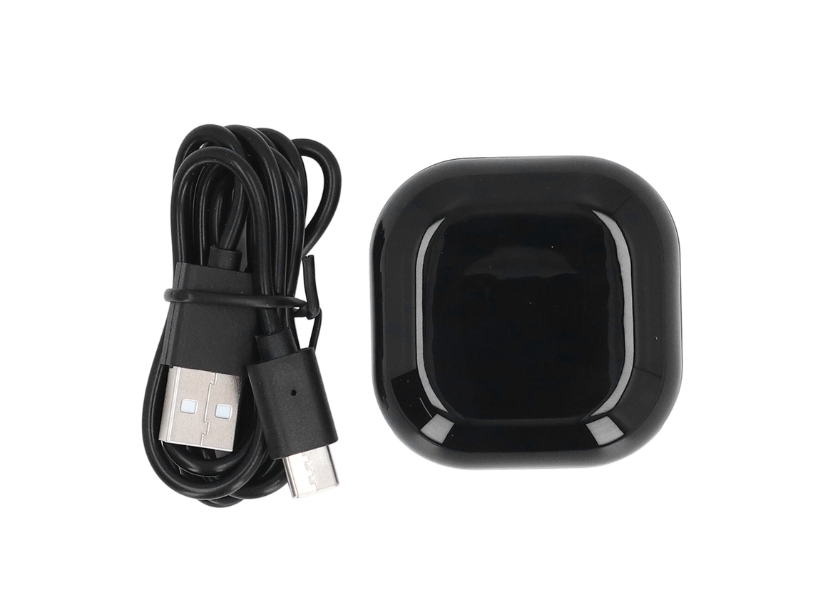Estuche De Carga Para Galaxy Buds Fe Sm R400 Con Indicador Led, 600 Mah, Usb, Bluetooth, Negro.