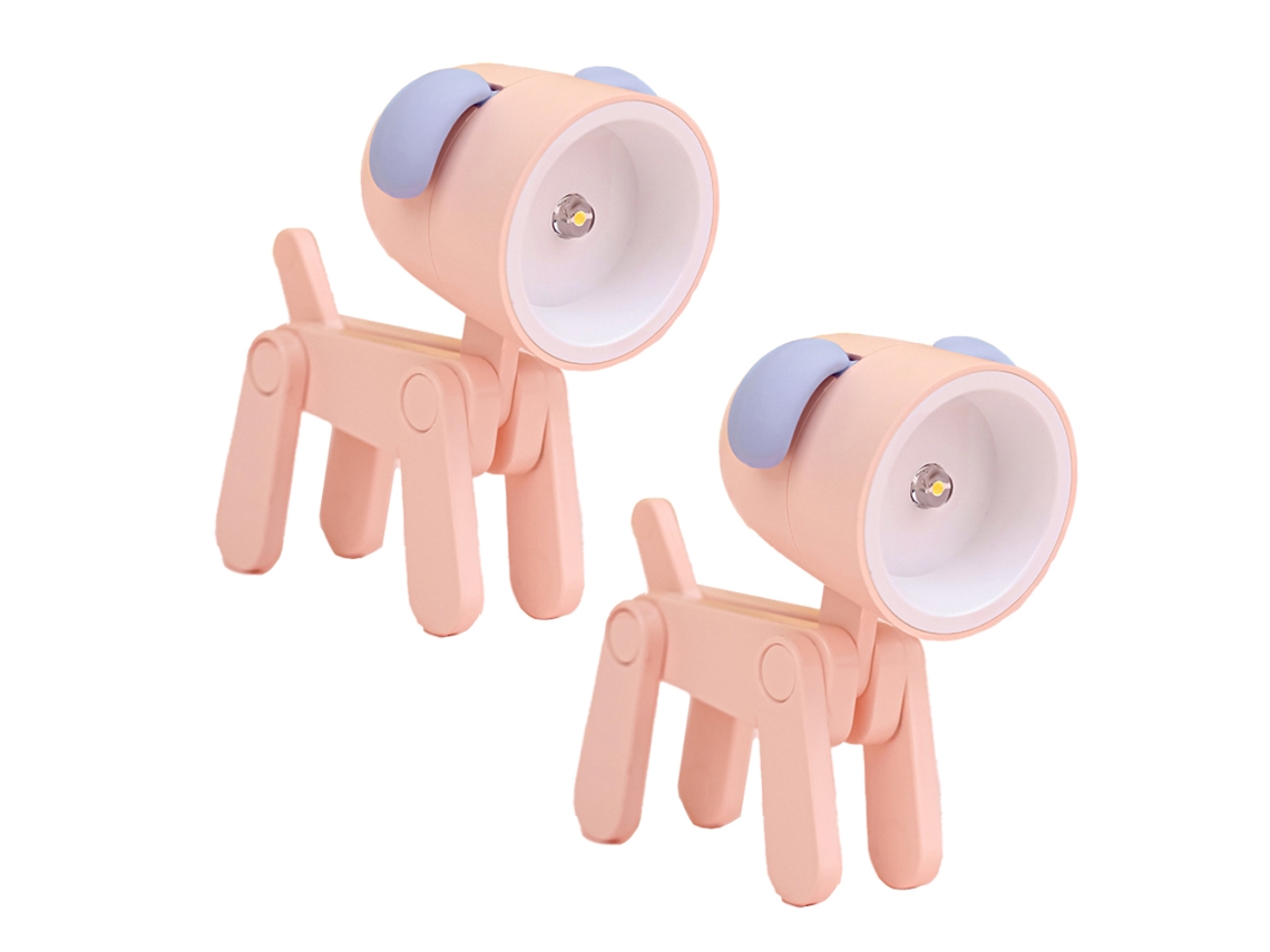 2 Piezas De Mini Luz Noturna Led - Rosa - Cachorrinho JEIIBRZUI