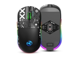 Ratón inalámbrico para juegos T90 RGB de 3600 DPI, color negro*