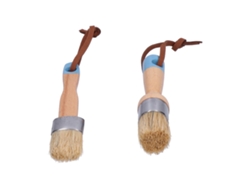 Juego De 2 Pinceles Y Cera (1 Unidad De Cada Uno) Para Pintar Muebles Y Decorar El Hogar.