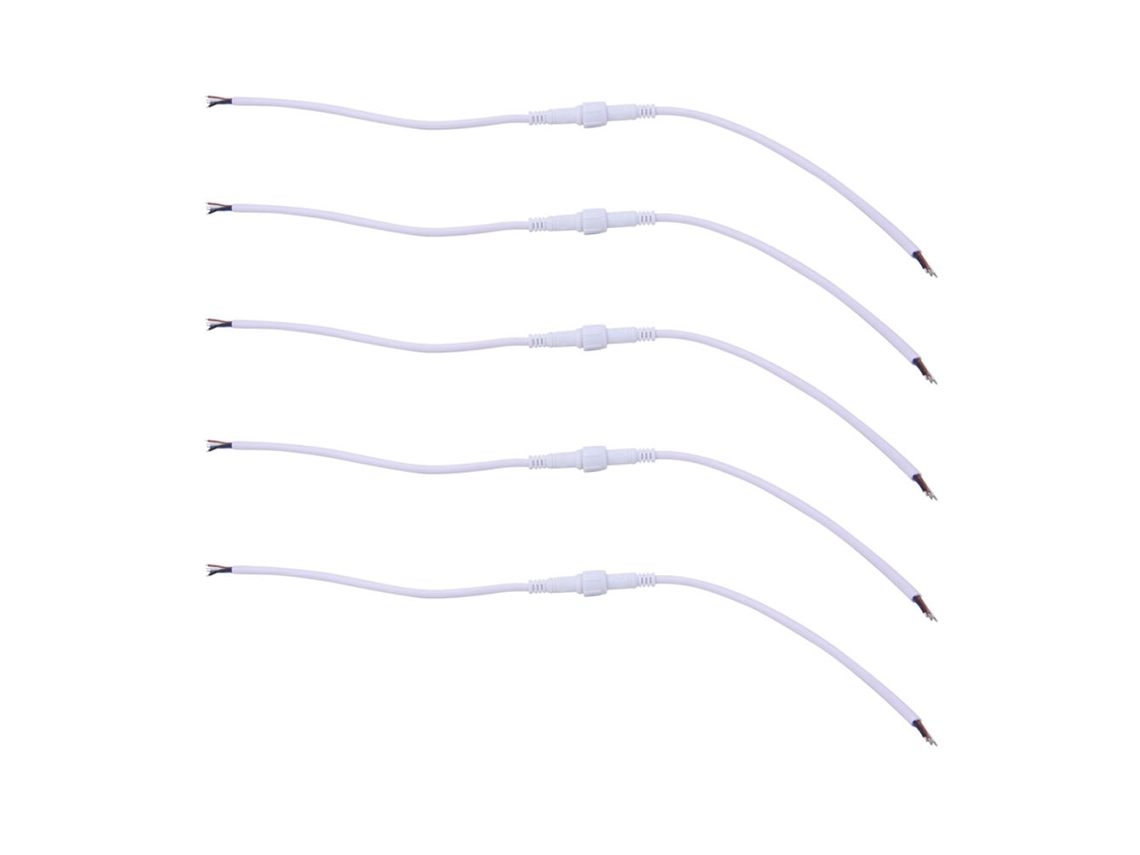 Conector LED impermeable de 4 pines, 22AWG, 5 pares, macho y hembra, para exteriores.