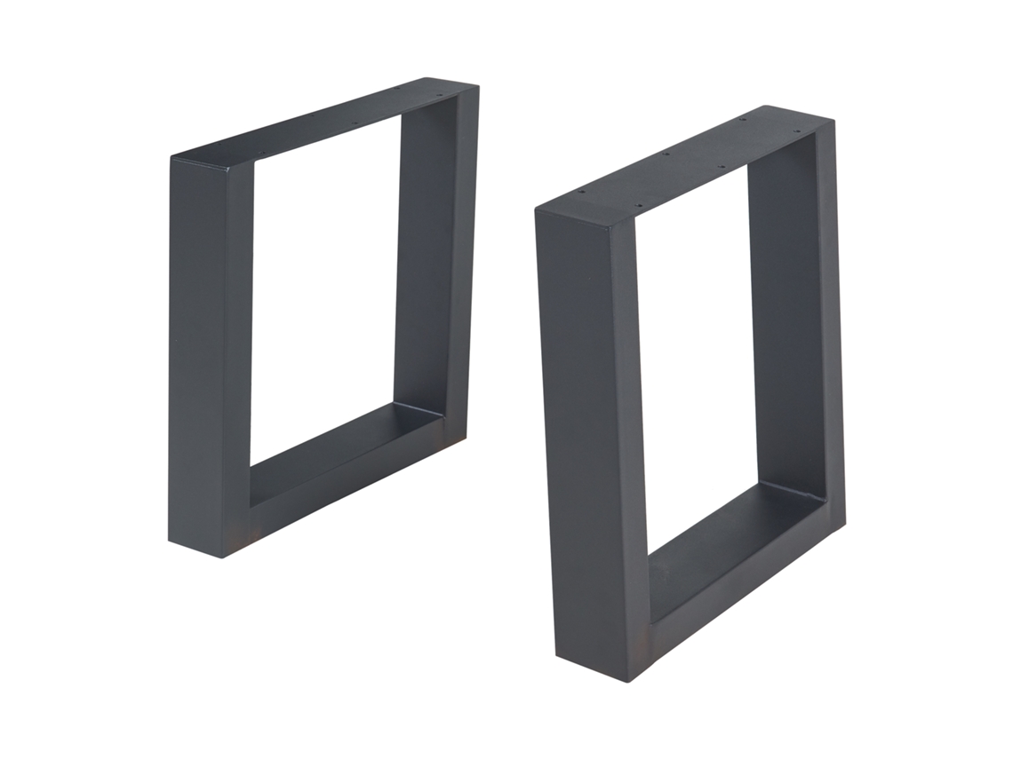 Set de 2 patas de mesa Lülsfeld 40x43 cm - Negro [EN.CASA]