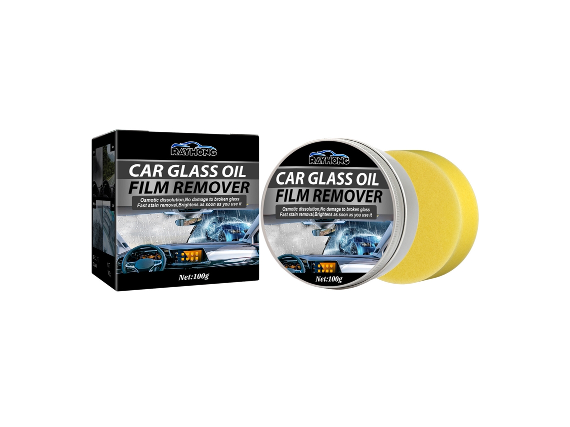 Eliminador de película de aceite para cristales de coche, antivaho y antilluvia.