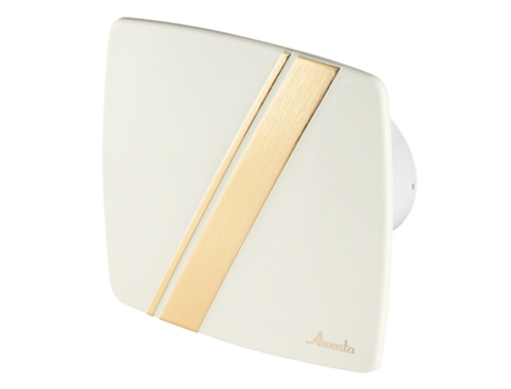 Ventilador extractor LINEA con sensor de humedad de 100 mm Crudo ABS Panel frontal Ventilación de pared y techo AWENTA
