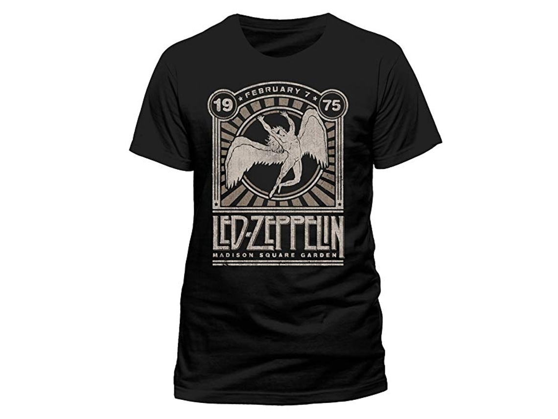 Camiseta ROCK OFF Led Zeppelin - Madison Square Garden Negro (Talla: XXL)